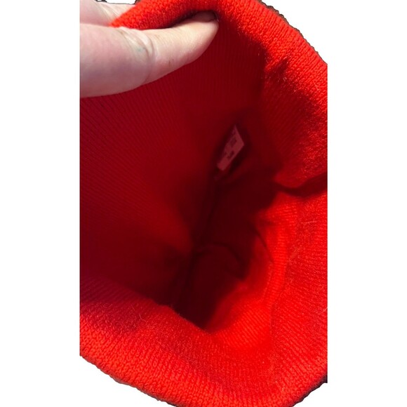 Vintage Coca-Cola Red Pom Pom Beanie Hat Made in USA Winter Knit Cap - Picture 6 of 8